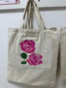 Handprinted Bags at the Afterschool Club in BE - 2