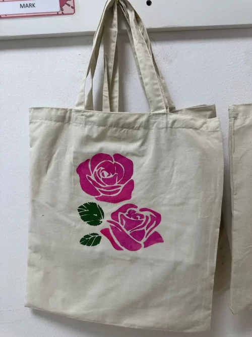 Showcasing Our Talented Kids: Handprinted Bags at the Afterschool Club in BE